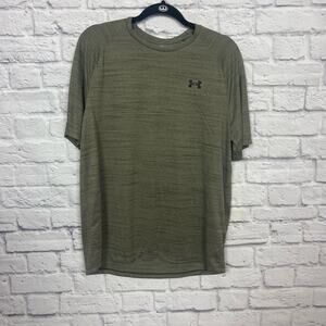 Under Armour Olive Green Men Size Large T-Shirt
